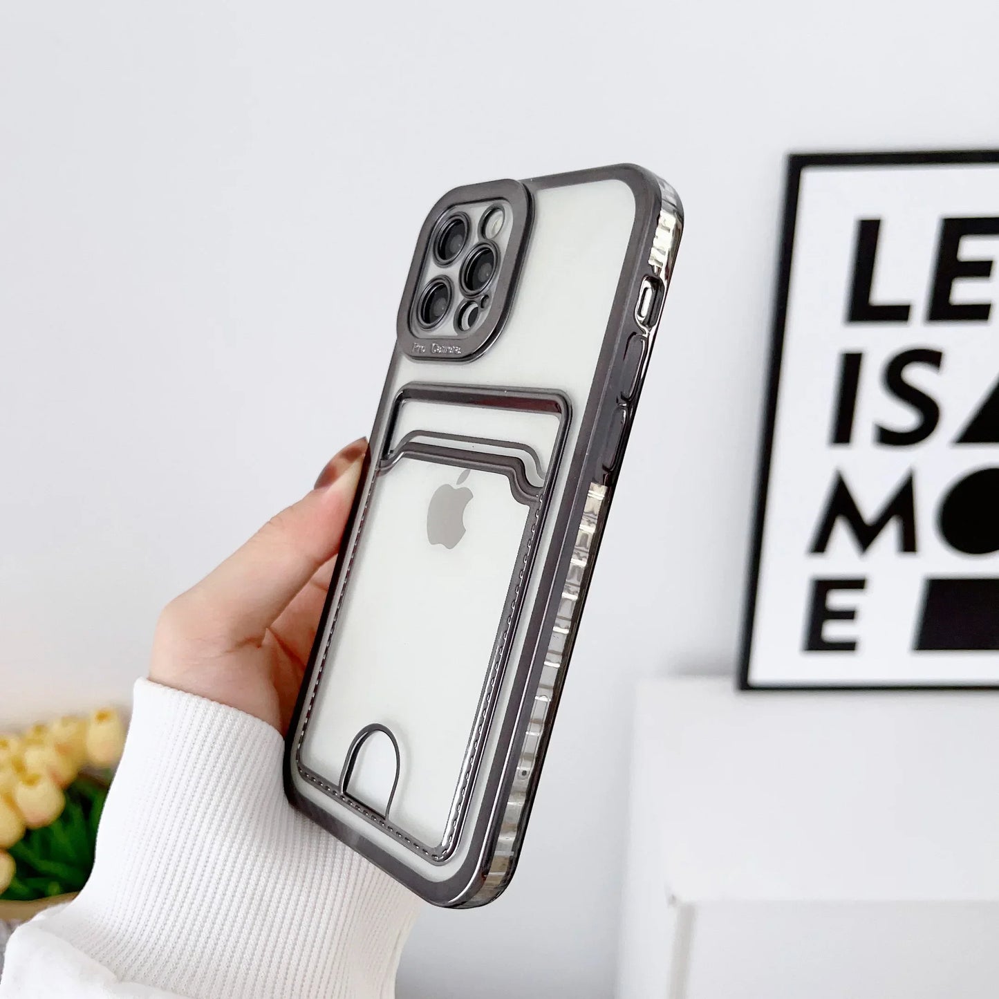 Premium Chic Transparent Card Holder Case - Stylish, Shockproof Protection for the Modern Lifestyle - Just20InCase