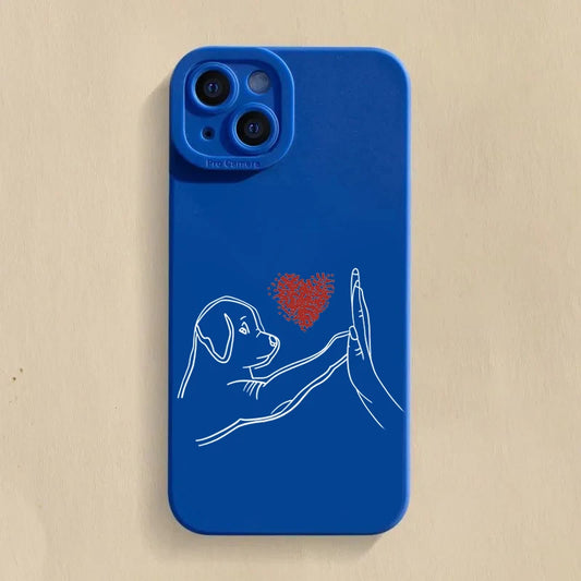 Furry Friends Unite: Playful Cat-Dog High Five Case