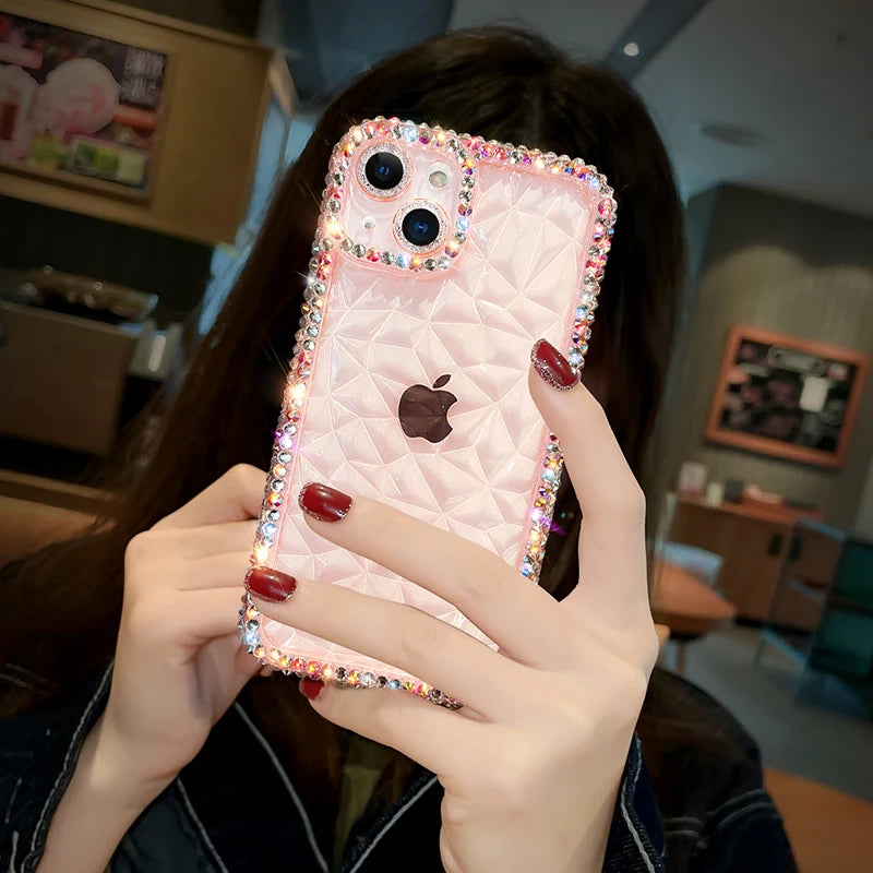 Exquisite Bling Diamond Glitter iPhone Case – Luxurious Protection with Stylish Elegance, Soft TPU Design, and Superior Shockproof Features for Ultimate Safety and Fashion. - Just20InCase