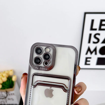 Premium Chic Transparent Card Holder Case - Stylish, Shockproof Protection for the Modern Lifestyle - Just20InCase