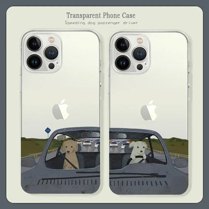 Whimsical Woofs: Adorable Cartoon Pups iPhone Cover