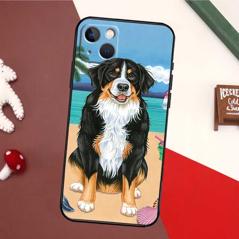 Bernese Bliss: Charming Mountain Dog iPhone Case