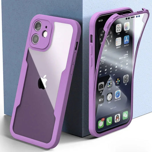 Premium Crystal Clear Shockproof Case: Ultimate Protection with Elegant Design for Your iPhone - Just20InCase