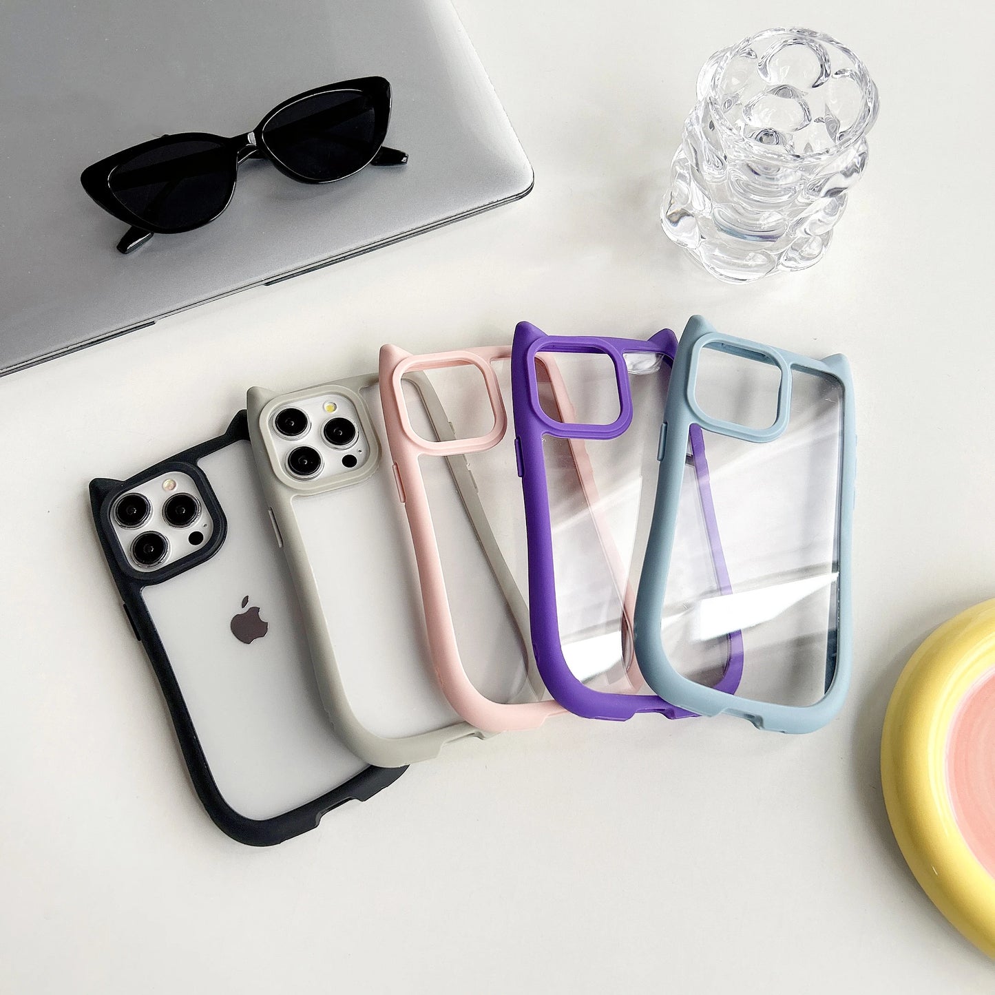 Chic Cat-Ear Shockproof Case: Unmatched Style & Protection for Your iPhone - Just20InCase