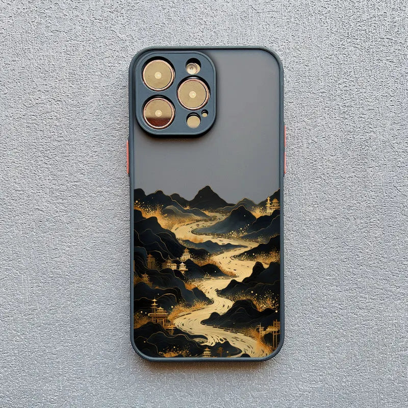 Majestic Mountain River Sunset Premium Shockproof Phone Case - Elevate Your Style with Superior Protection - Just20InCase