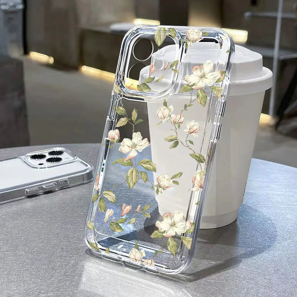 Elegant Blossom Shield: Premium Floral Protection Design - Just20InCase