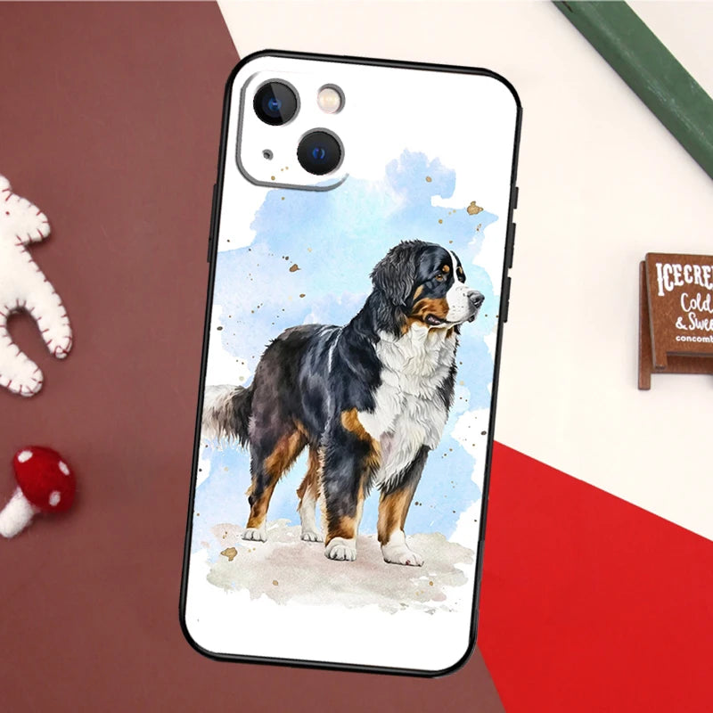 Bernese Bliss: Charming Canine Art iPhone Cover