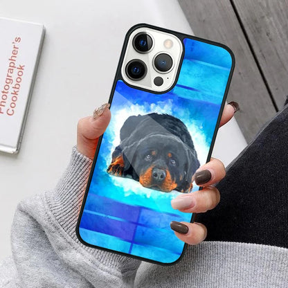 Rottweiler Royalty: Fierce Canine Charm iPhone Cover