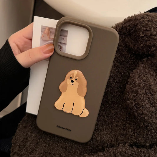 Puppy Love Paradise: Whimsical 3D Dog Case