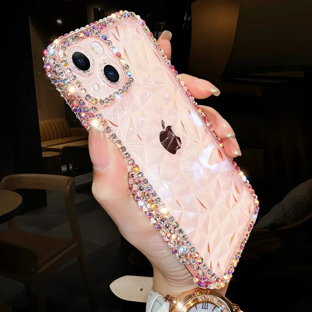 Exquisite Bling Diamond Glitter iPhone Case – Luxurious Protection with Stylish Elegance, Soft TPU Design, and Superior Shockproof Features for Ultimate Safety and Fashion. - Just20InCase