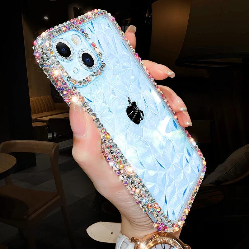 Exquisite Bling Diamond Glitter iPhone Case – Luxurious Protection with Stylish Elegance, Soft TPU Design, and Superior Shockproof Features for Ultimate Safety and Fashion. - Just20InCase