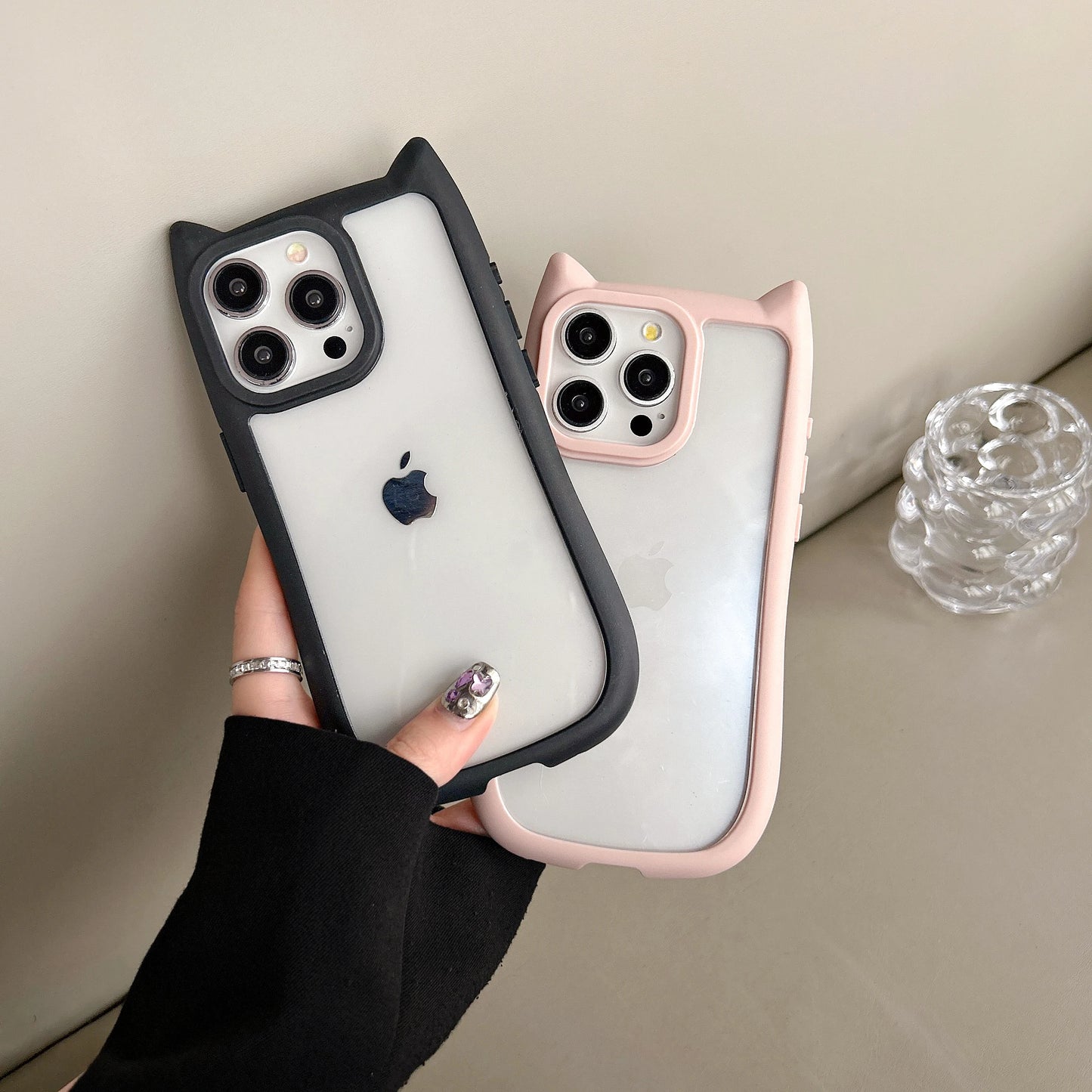 Chic Cat-Ear Shockproof Case: Unmatched Style & Protection for Your iPhone - Just20InCase