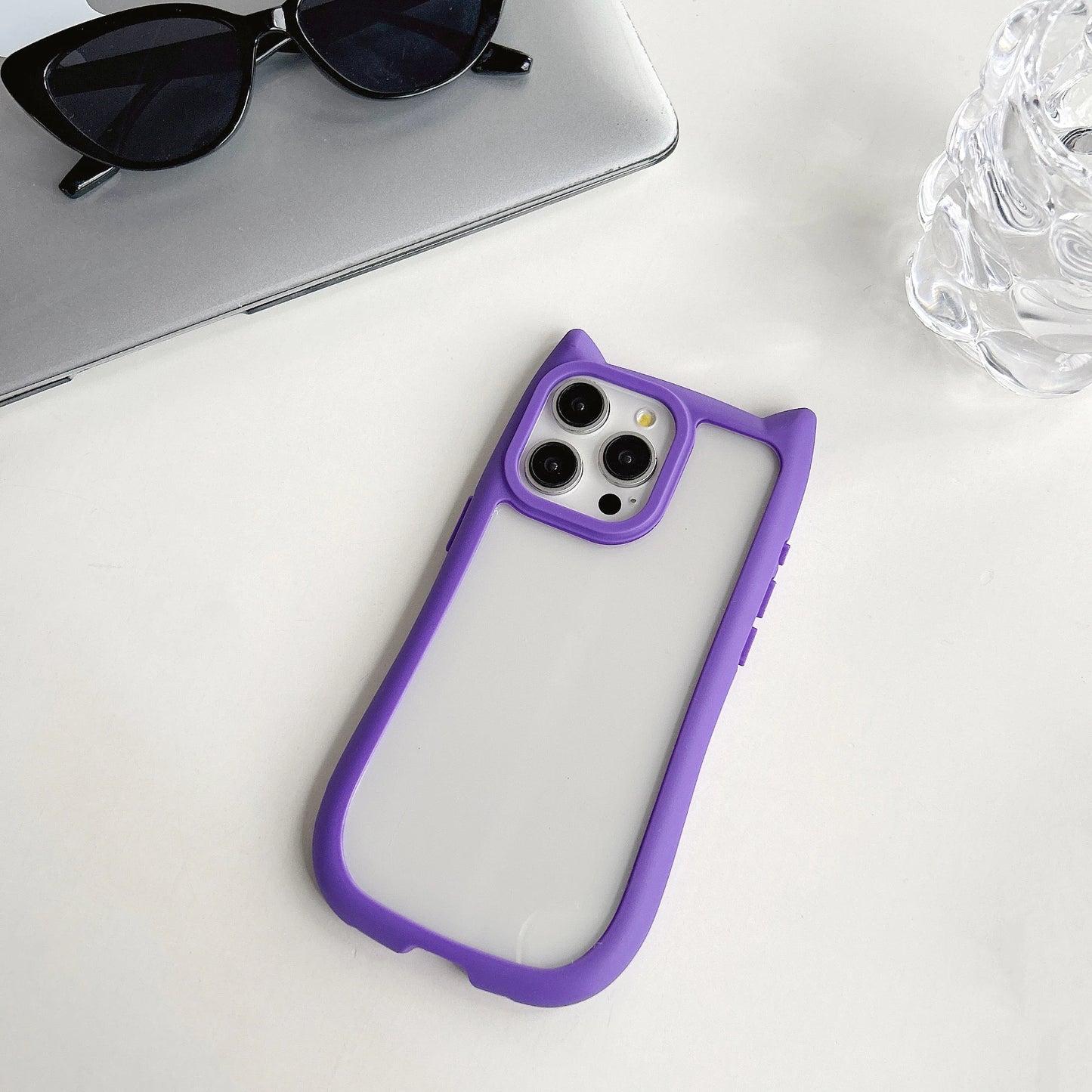 Chic Cat-Ear Shockproof Case: Unmatched Style & Protection for Your iPhone - Just20InCase