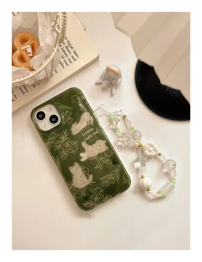 Chic Cat Sketch Transparent Phone Case - Premium Shockproof Protection with Unique Design for Pet Lovers - Just20InCase