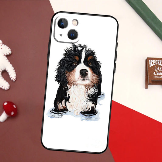 Bernese Bliss: Charming Canine Art iPhone Protector