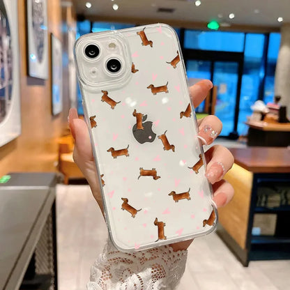 Playful Paws: Adorable Dachshund and Bulldog Phone Cover