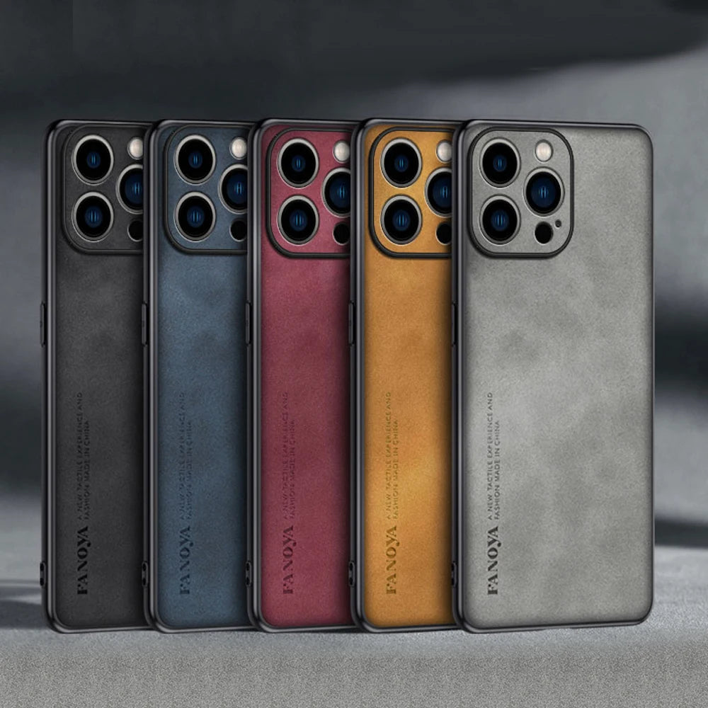 Exquisite Matte Finish Retro Leather Phone Case - Unmatched Luxury and Protection for Your Device - Just20InCase