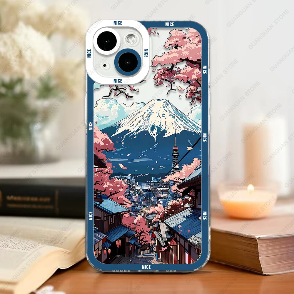 Exquisite Landscape Art Phone Case - Premium Soft TPU Design for Ultimate Protection and Style - Just20InCase