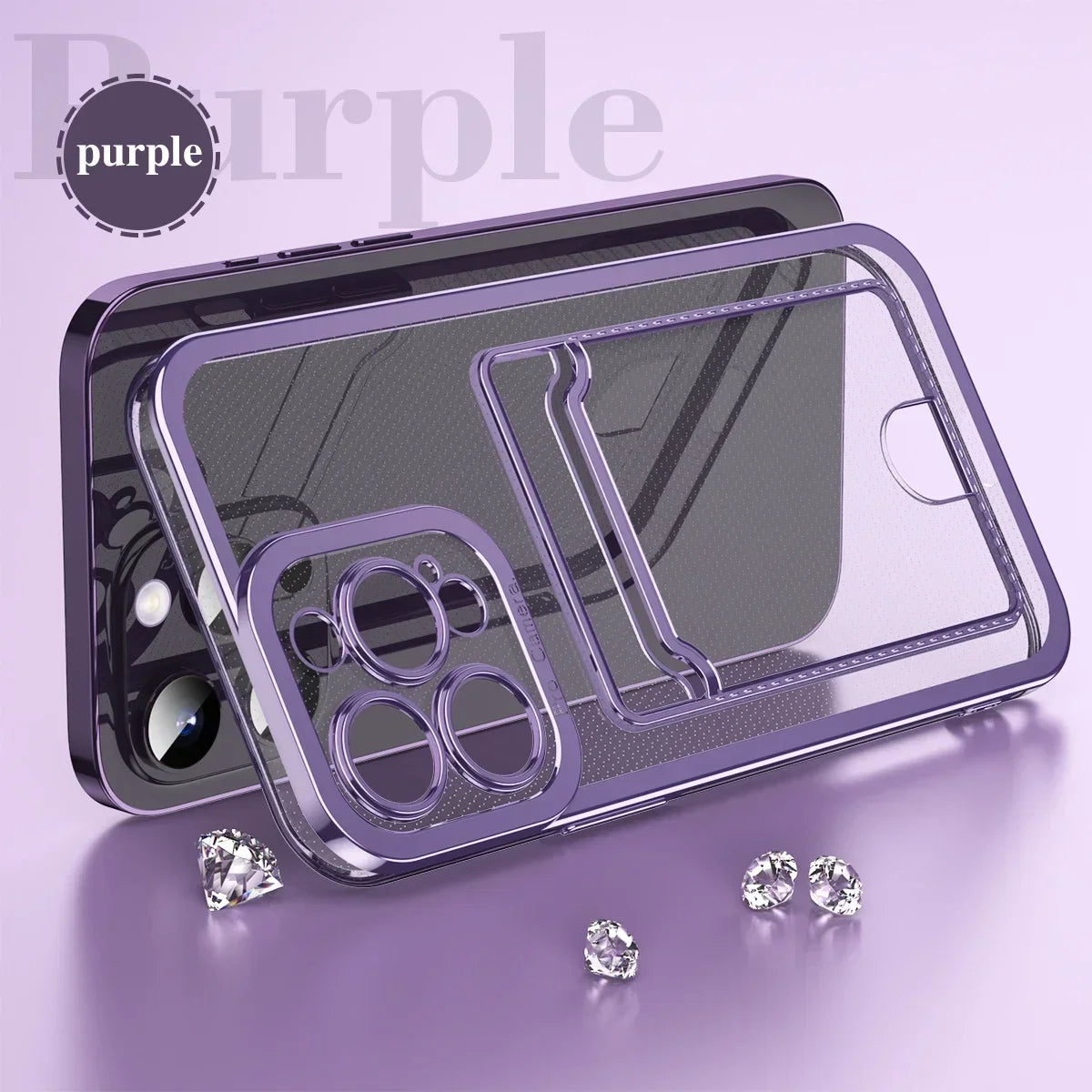 Premium Chic Transparent Card Holder Case - Stylish, Shockproof Protection for the Modern Lifestyle - Just20InCase