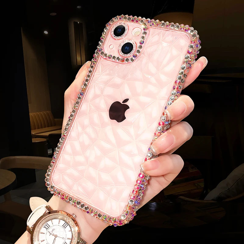 Exquisite Bling Diamond Glitter iPhone Case – Luxurious Protection with Stylish Elegance, Soft TPU Design, and Superior Shockproof Features for Ultimate Safety and Fashion. - Just20InCase