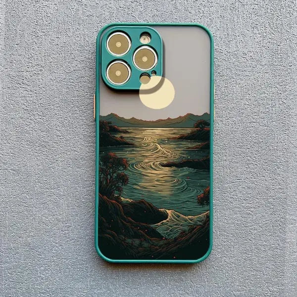 Elegantly Crafted Forest Sunset Art Phone Case: Unmatched Protection Meets Stunning Design - Just20InCase