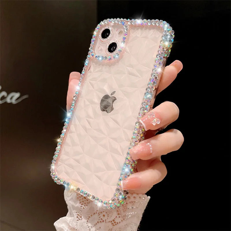 Exquisite Bling Diamond Glitter iPhone Case – Luxurious Protection with Stylish Elegance, Soft TPU Design, and Superior Shockproof Features for Ultimate Safety and Fashion. - Just20InCase