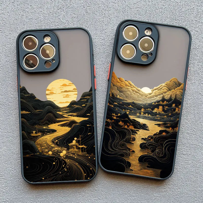 Majestic Mountain River Sunset Premium Shockproof Phone Case - Elevate Your Style with Superior Protection - Just20InCase