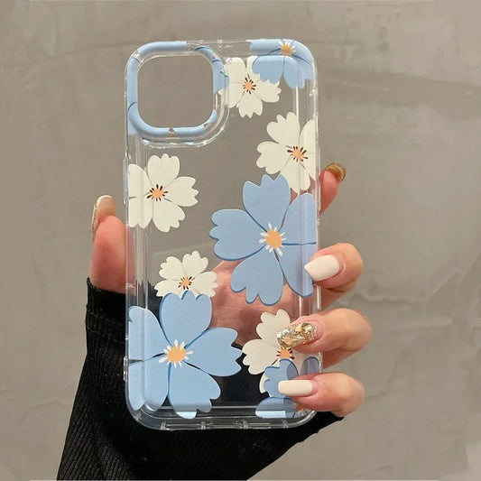 Elegant Summer Blossom Transparent Phone Case - Premium Protection & Chic Style - Just20InCase