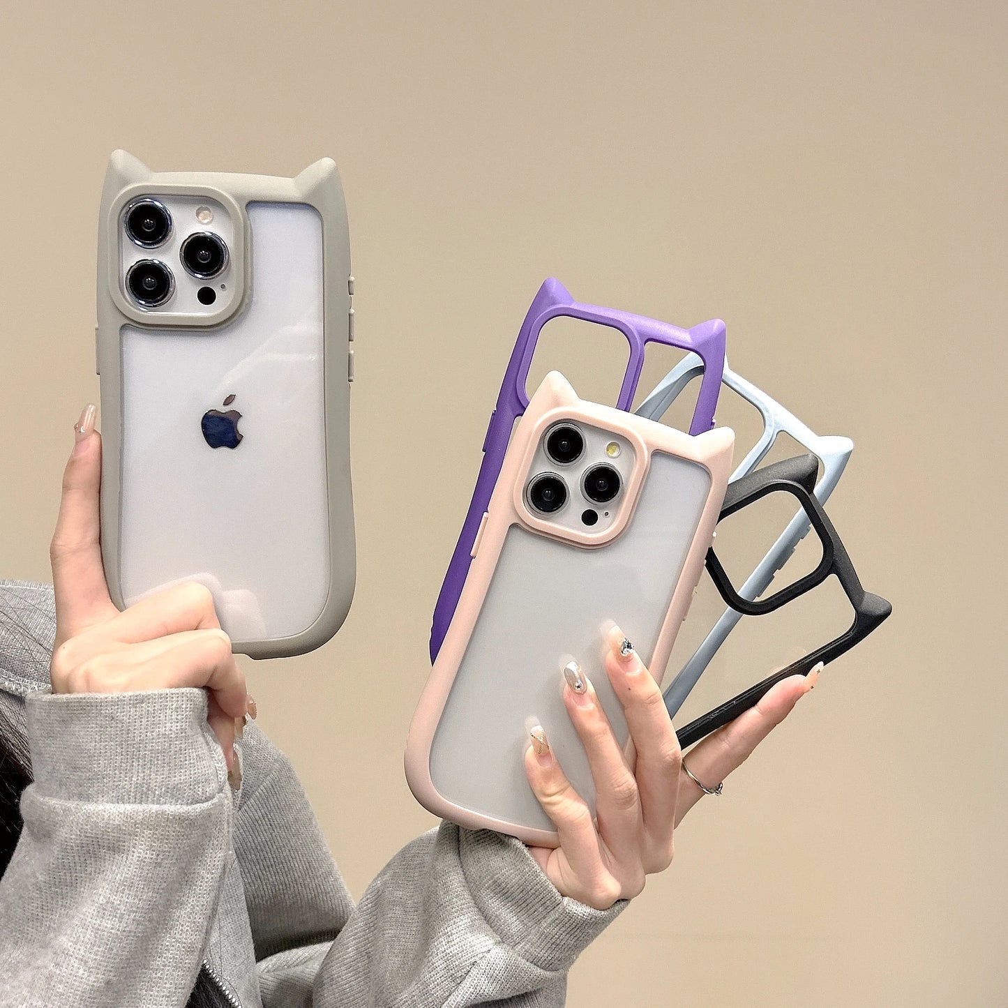 Chic Cat-Ear Shockproof Case: Unmatched Style & Protection for Your iPhone - Just20InCase