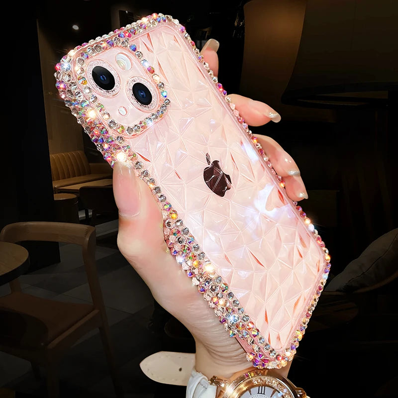 Exquisite Bling Diamond Glitter iPhone Case – Luxurious Protection with Stylish Elegance, Soft TPU Design, and Superior Shockproof Features for Ultimate Safety and Fashion. - Just20InCase