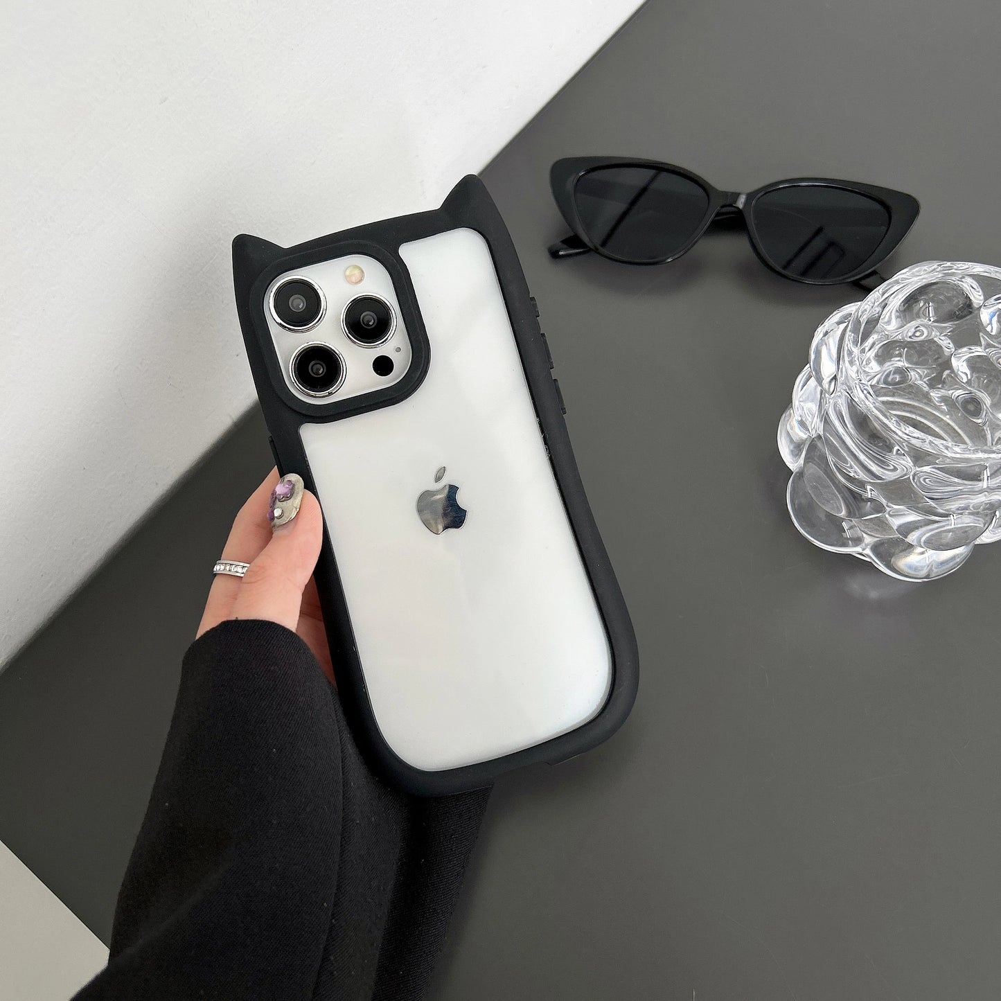 Chic Cat-Ear Shockproof Case: Unmatched Style & Protection for Your iPhone - Just20InCase