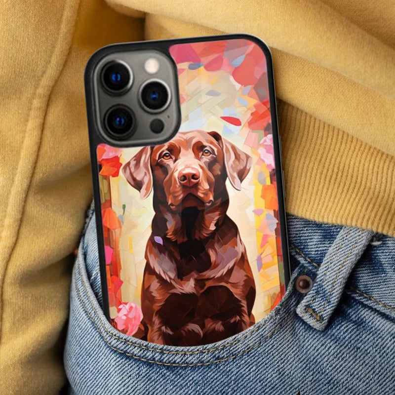 Labrador Love: Playful Paws Magnetic Phone Protector