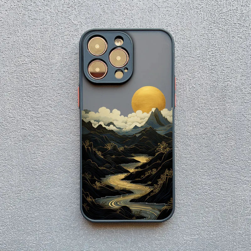 Majestic Mountain River Sunset Premium Shockproof Phone Case - Elevate Your Style with Superior Protection - Just20InCase