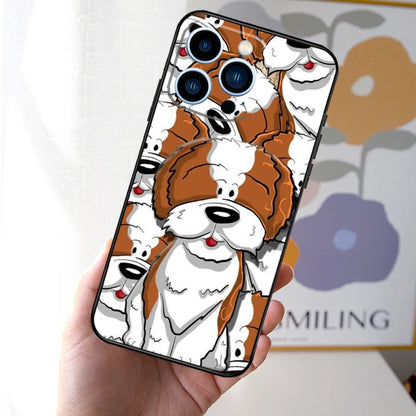 Fluffy Shih Tzu Delight: Charming Cartoon iPhone Case