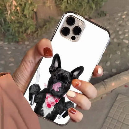 Pug Love Parade: Adorable Frenchie iPhone Case