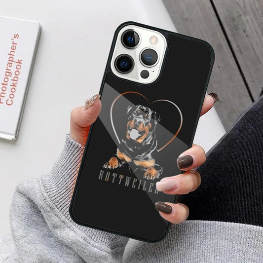 Rottweiler Royalty: Fierce Love iPhone Protective Case