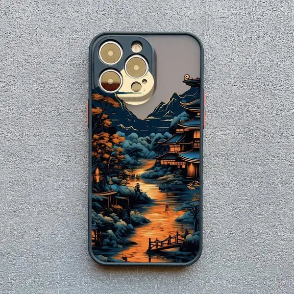 Elegantly Crafted Forest Sunset Art Phone Case: Unmatched Protection Meets Stunning Design - Just20InCase