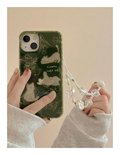 Chic Cat Sketch Transparent Phone Case - Premium Shockproof Protection with Unique Design for Pet Lovers - Just20InCase