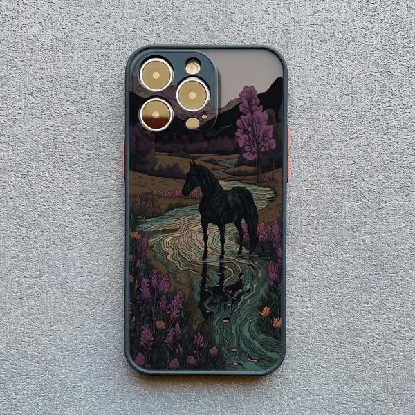 Elegantly Crafted Forest Sunset Art Phone Case: Unmatched Protection Meets Stunning Design - Just20InCase