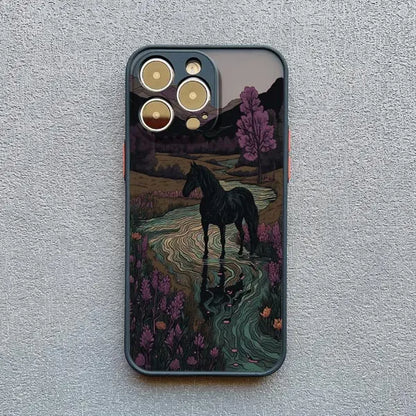 Elegantly Crafted Forest Sunset Art Phone Case: Unmatched Protection Meets Stunning Design - Just20InCase