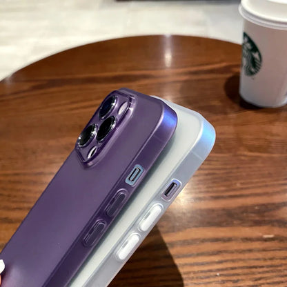 Sleek Matte Protection: Premium Ultra Slim Shockproof Case for iPhone - Deep Purple Elegance with Advanced Anti-Scratch and Dustproof Features - Just20InCase