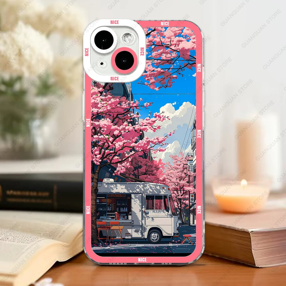 Exquisite Landscape Art Phone Case - Premium Soft TPU Design for Ultimate Protection and Style - Just20InCase