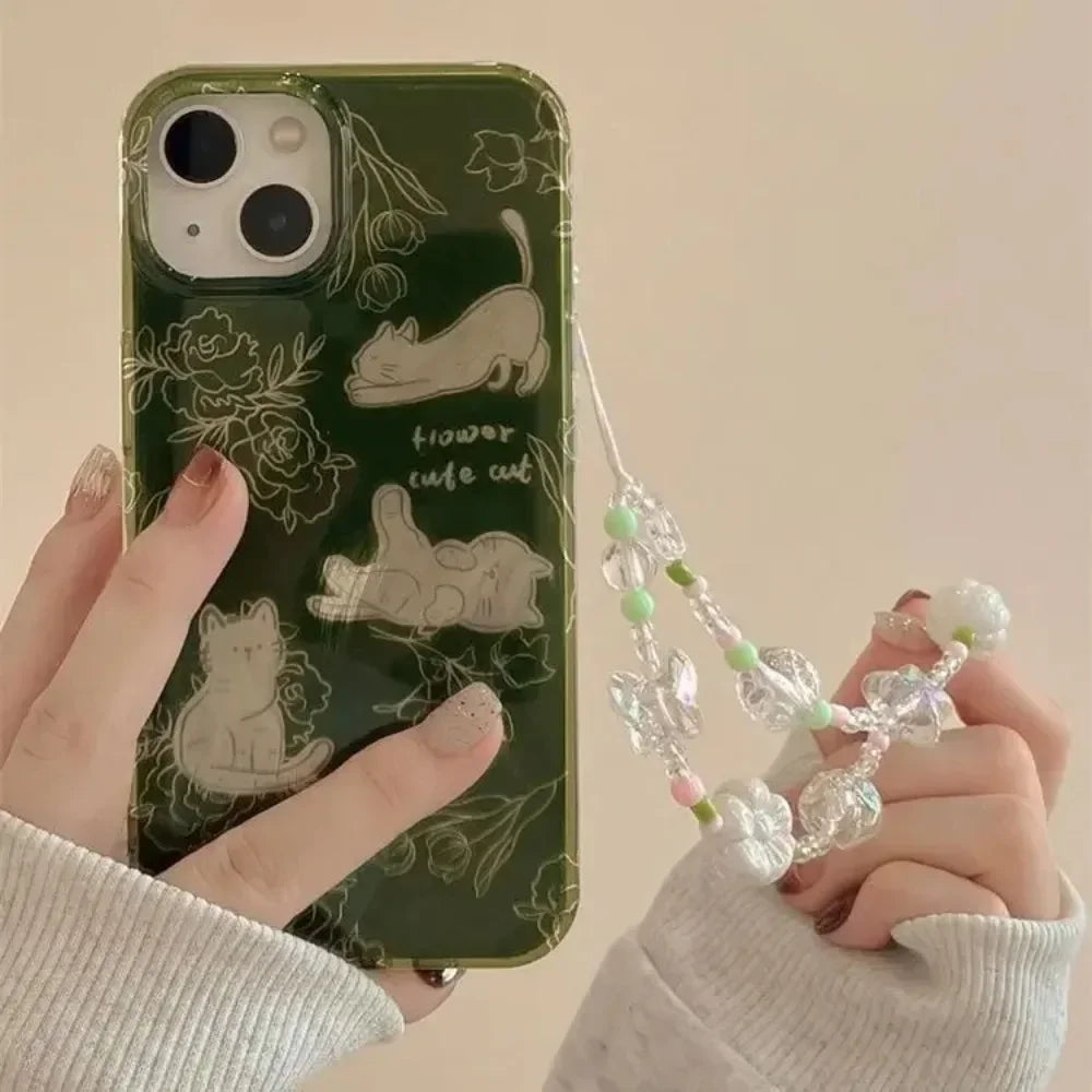 Chic Cat Sketch Transparent Phone Case - Premium Shockproof Protection with Unique Design for Pet Lovers - Just20InCase