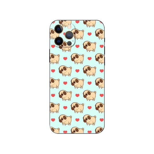 Playful Pug Vibes: Adorable TPU iPhone Case