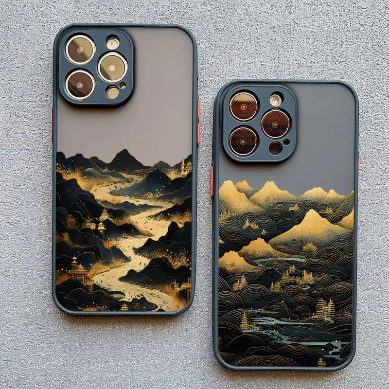 Majestic Mountain River Sunset Premium Shockproof Phone Case - Elevate Your Style with Superior Protection - Just20InCase