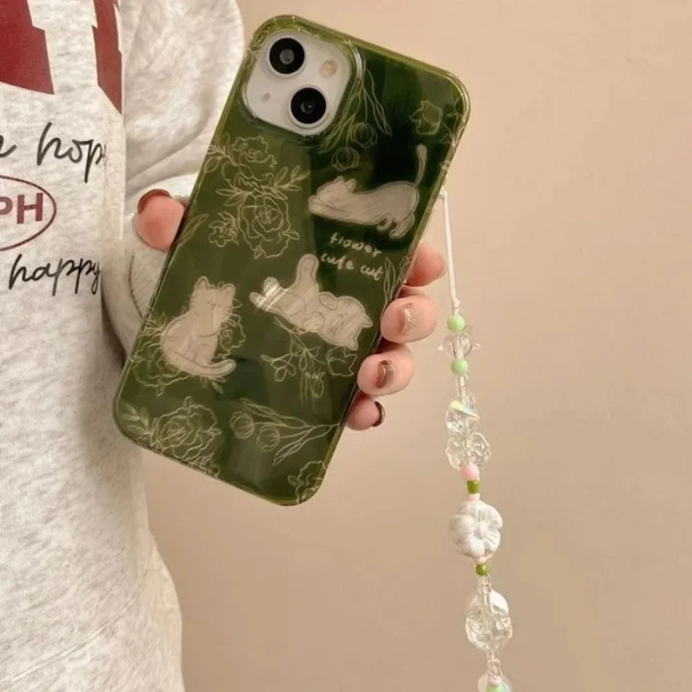 Chic Cat Sketch Transparent Phone Case - Premium Shockproof Protection with Unique Design for Pet Lovers - Just20InCase