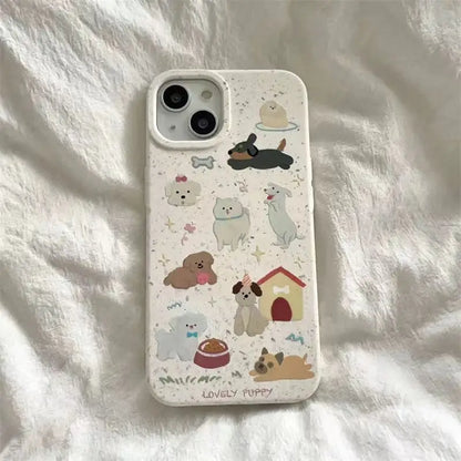 Playful Pups - Silicone Phone Cover