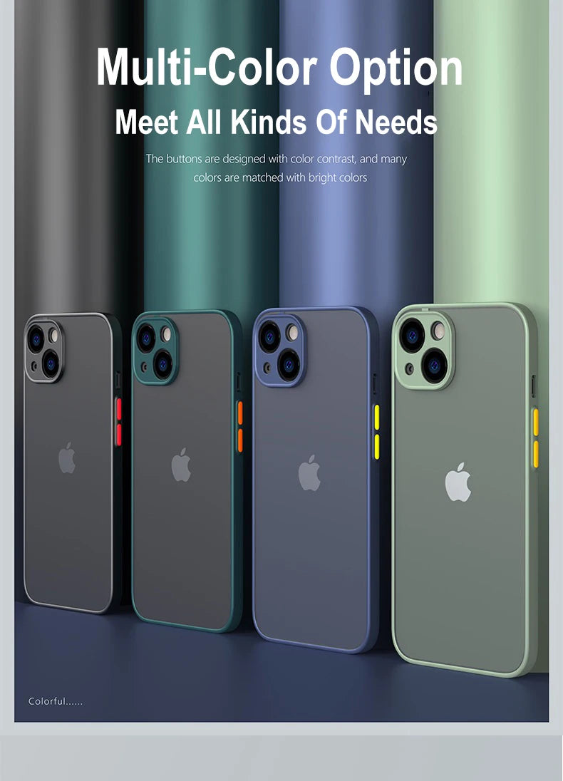 Premium Clear Armor Bumper Case - Superior Protection with Stylish Design for Your iPhone - Soft Silicone & Hard Plastic Combo, Anti-Scratch, Dustproof, Non-Slip Elegance - Just20InCase