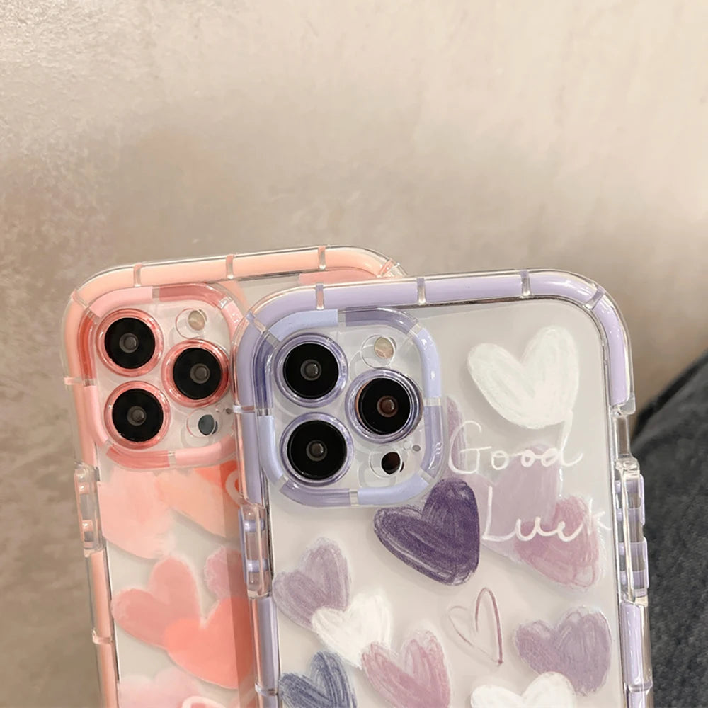 Artistic Purple Wash Clear Case - Premium Shockproof Protection for Your iPhone with Unmatched Style - Just20InCase