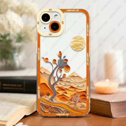 Premium Luxury Soft TPU iPhone Case with Unique Landscape Art Design - Superior Protection & Stylish Elegance - Just20InCase